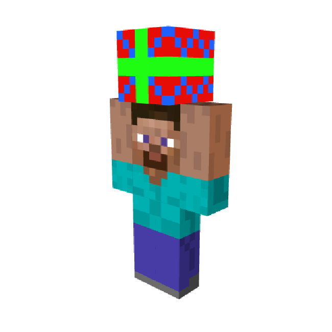 Steve holding a gift