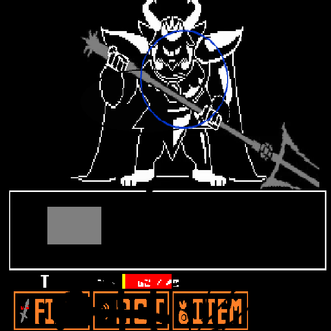 Glitched Asgore Fight