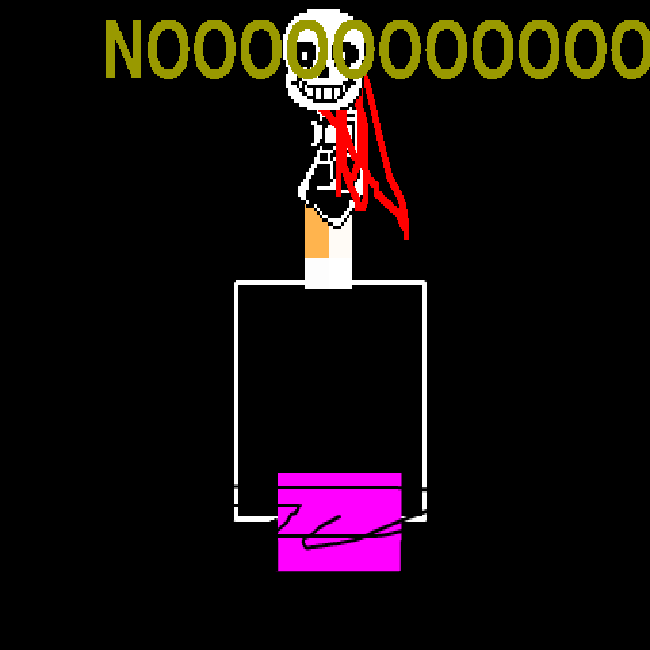Destroyed Crazy Sans Battle
